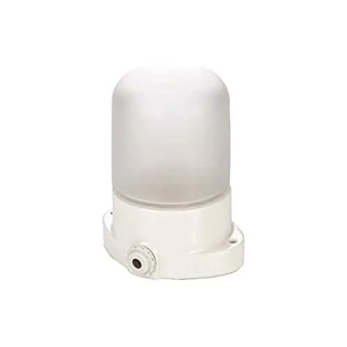 eliga Leuchte für Sauna mit mattierter Glaskuppel