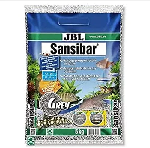 JBL Bodengrund Grau für Süß- und Meerwasser Aquarien, Sansibar Grey 5 kg, 67062