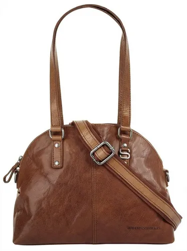 Spikes & Sparrow Damen Leder Shopper - Kleiner Shopper in zeitlosem Design mit cleverer Innenaufteilung. Ideal für den Alltag, mit Platz für Smartphone, Schlüssel und mehr. Tragen Sie ihn bequem als Umhängetasche oder Handtasche!