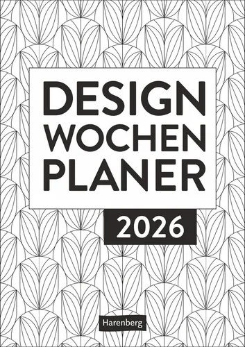 Design-Wochenplaner 2026 | Minimalistischer Kalender von Harenberg - Kalender mit 54 Seiten für effiziente Planung, ideal für kreative Köpfe und Organisationstalente.