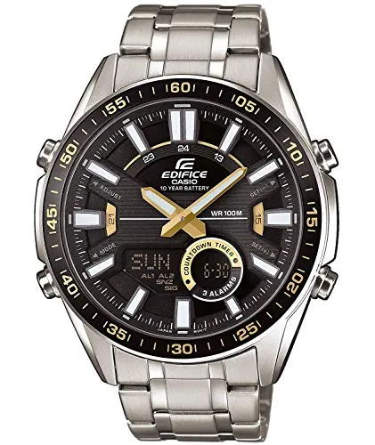 EDIFICE HerrenArmbanduhr Analog-Digital Quarz Edelstahl EFV-C100D-1BVEF