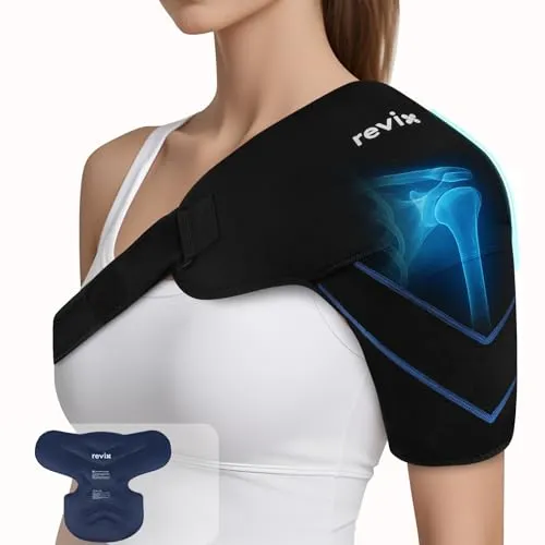 REVIX große Schulter-Kühlpack-Wrap & Bandage für Rotatorenmanschette & Arm