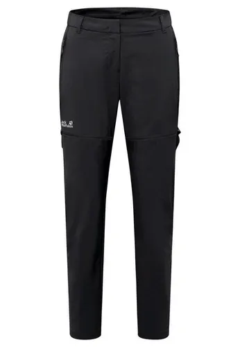 Jack Wolfskin Hikeout Zip OFF Pants W schwarz 42 Short - Die Hikeout Zip OFF Pants W von Jack Wolfskin sind die ideale Trekkinghose für Damen. Leicht, atmungsaktiv und mit abzippbaren Beinen, bieten sie Flexibilität und Komfort für jede Wanderung. Perfekt für wechselhafte Wetterbedingungen!