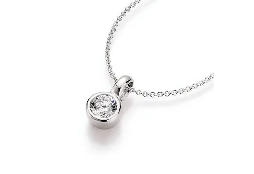 Smart Jewel Kette mit Anhänger Zirkonia-Anhänger, Silber 925