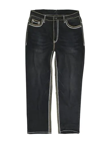 Lavecchia Jeans Übergrößen Herren Comfort Fit Denim Jeanshose LV-503 (Stone-Black, 42/30) - Bequeme Herren Jeans im Comfort Fit mit Stretchanteil für optimalen Tragekomfort. 5-Pocket Stil und großzügige Beine bieten eine lässige Passform. Hochwertige Verarbeitung für stilbewusste Männer in Übergrößen.