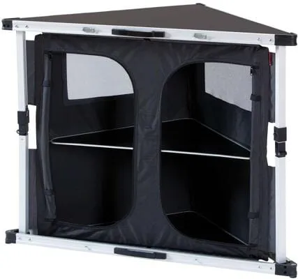 Isabella Corner Eckschrank, faltbar, dunkelgrau