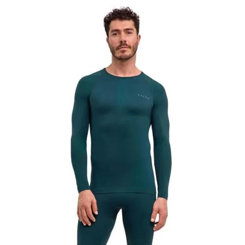Falke Warm Unterhemd Herren - Größe XL, auch in S, M, L, XXL - Funktionsunterwäsche für Herren, wärmendes Langarm-Unterhemd aus atmungsaktivem Thermo-Material, ideal für aktive Läufer bei kalten Temperaturen.