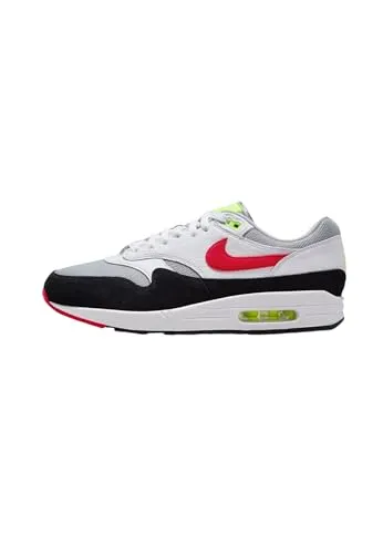 NIKE Sportswear - Turnschuhe AIR MAX 1 NDDC AMM aus synthetisch, weiß-rot-grau-orange (9.5)