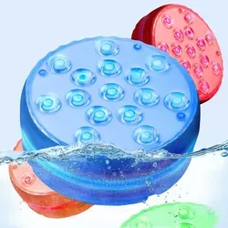 4er-Set Multicolor-LED-Unterwasserleuchte mit Fernbedienung - Verwandeln Sie Pool, Teich oder Badewanne in eine farbenfrohe Lichtoase! Diese wasserdichten Unterwasserleuchten bieten 16 Farben und verschiedene Beleuchtungsmodi – für stimmungsvolle Akzente und eine faszinierende Atmosphäre.