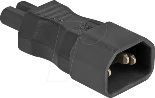 DELOCK 80469 - Netzadapter IEC 60320 - C14 auf C7, Stecker / Buchse, 2,5 A, ger