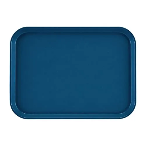 Cambro DS517 Epictread Rechteckiges Rutschfestes Fiberglastablett, Blau, 35cm x 27cm