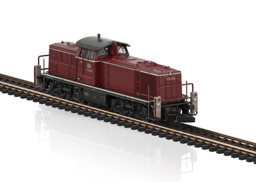 Märklin Diesellokomotive Z Diesellok V 90 der DB 88510 - Modellbahn-Gesellschaftsspiel: Detailgetreue V 90 Diesellokomotive der Deutschen Bahn mit Glockenankermotor und wechselnder Spitzenbeleuchtung – ideal für Sammler und Modellbahnliebhaber.