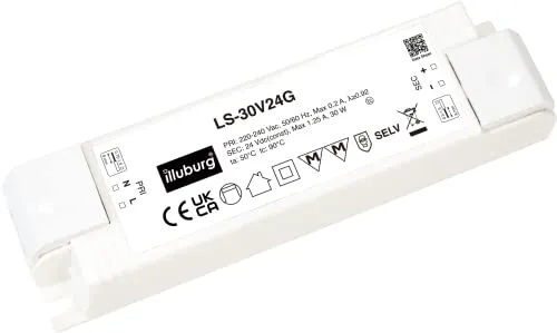 LED Trafo 24V 30W Flackerfrei für LED Strip Lampe LED Netzteil Treiber Transformator Driver Power Supply