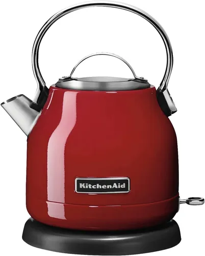 Kitchenaid Wasserkocher 5KEK1222EER 1,25 L 2.200 W Edelstahl Empire Rot - Wasserkocher in stilvollem Empire Rot, 1,25 L Fassungsvermögen und 2.200 W Leistung für schnelles Erhitzen – ideal für Teeliebhaber und Küchenenthusiasten.
