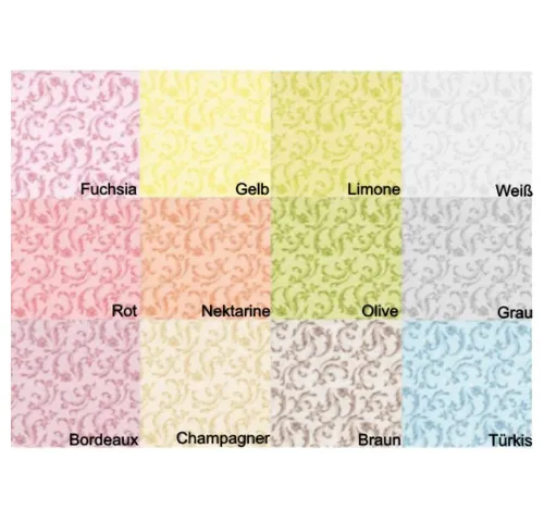 Servietten ROYAL Collection Damascato 40x40cm grau - Premium-Servietten in Stoffoptik, industriell kompostierbar und biologisch abbaubar, FSC®-zertifiziert, ideal für umweltbewusste Anlässe.