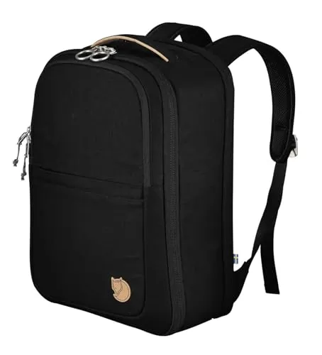 Fjällräven Rucksack Travel Pack S - 20 l, Black - Daypack aus robustem Polyester, ideal für Geschäftsreisen und Kurzurlaube, leicht und praktisch mit einem Gewicht von nur 1.225 kg.