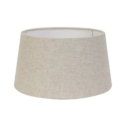 Dirk Davids Leuchten Lampenschirm Rund aus Leinen in Natur - Hochwertiger Lampenschirm für Tischleuchten, gibt warmes Licht ab und schafft eine anheimelnde Atmosphäre in Ihrem Wohnraum.
