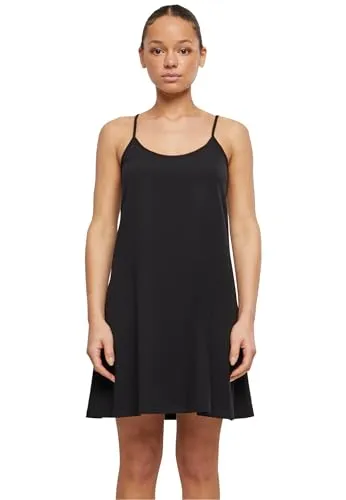 Urban Classics Damen Kleid Ladies Stretch Jersey Hanger Dress, Sommerkleid mit Spaghettiträgern für Frauen, Größen XS - 5XL