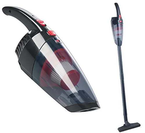 Sichler 2in1-Akku-Zyklon-Hand- & Boden-Staubsauger - Kabelloser 2in1 Staubsauger mit HEPA-Filter für allergikerfreundliche Reinigung und hohe Saugleistung von 3,2 kPa.