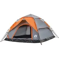 vidaXL Kuppel Campingzelt 5 Personen mit Quick-Release-System - Familienzelt für 5 Personen, wasserdicht und winddicht, einfach aufzubauen dank Quick-Release-System - ideal für komfortable Outdoor-Abenteuer.