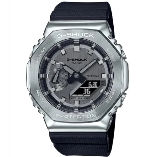 Casio G-Shock Classic Herrenuhr - Wasserdicht & Vielseitig - Armbanduhren für Herren mit analog-digitaler Anzeige, 200 m wasserdicht, Alarm und Chronograph. Ideal für Sport und Alltag.