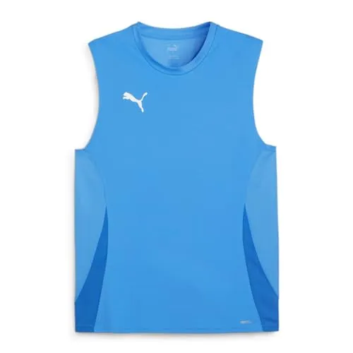PUMA Unisex Teamgoal Sleeveless Jersey Fußballtrikot, Electric Blue Lemonade-puma White-puma Team Royal, XL EU