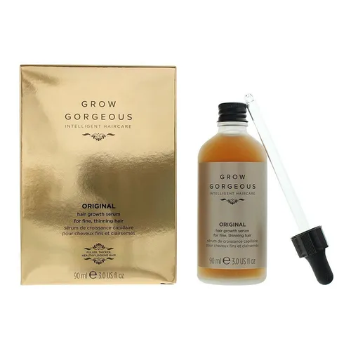 Grow Gorgeous Original Growth Hair Serum 90ml für Frauen - Färbemittel für gesundes Haarwachstum, angereichert mit Nährstoffen für kräftigeres, voluminöseres Haar.