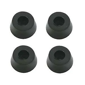 Gummifuss Gehäusefuss konisch 12x8mm 4 Stück schwarz (0173)