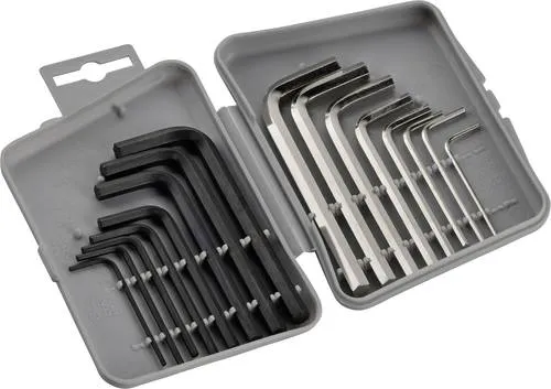 Innen-Sechskant Winkelschraubendreher-Set 1.5 mm, 2 mm, 2.5 mm, 3 mm, 4 mm, 5 mm, 5.5 mm, 6mm 1/16 Zoll, 5/64 Zoll, 3/32 Zoll