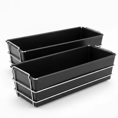 2x Flexible Antihaft Backform Eckig 30×10,5×8cm Kuchen Brot Kastenform bis 260°C
