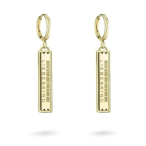 Liebeskind Ohrring LJ-1339-E-40 aus Edelstahl in gold - Ohrringe für Damen, elegante Creole aus hochwertigem Edelstahl, perfekt kombinierbar und ideal als Geschenk für jeden Anlass.