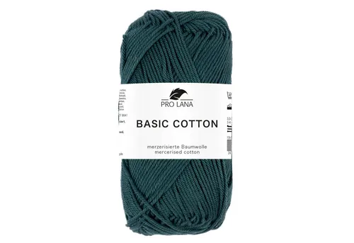 Pro Lana Pro Lana BASIC COTTON Baumwollgarn 50 g Häkelwolle, 125 m (Perfektes Baumwoll-Garn für leichte Pullover, Mützen und Accessoires), 50 g