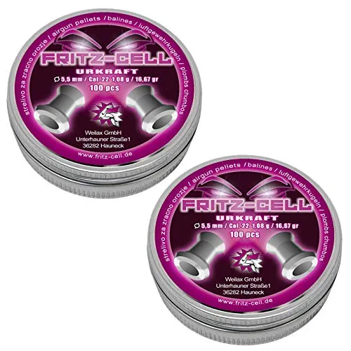 Fritz-Cell Urkraft 5,5mm Diabolos Fritz-Cell Luftgewehr Luftpistole 2 x 100