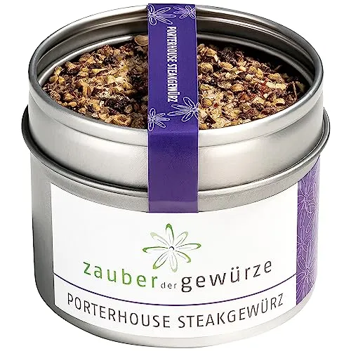 Produktbild Zauber der Gewürze Porterhouse Steak Gewürz – Perfekte Würze für Porterhouse-, T-Bone- und Filet-Steaks, ideal für saftige Steaks, 75 g