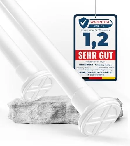 Gardinen- & Vorhangstangen Weiß von MEISENBERG