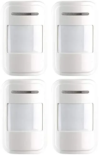VisorTech Zubehör zu Alarmanlage drahtlos: 4er-Set Funk-PIR-Sensoren für Alarmanlage XMD-4200/4400.pro/5400.WiFi (drahtlose Funk-Alarmanlage, Sirene mit Bewegungsmelder, Alarm)