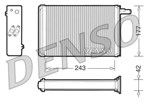 DRR09030 DENSO Wärmetauscher, Innenraumheizung für FIAT