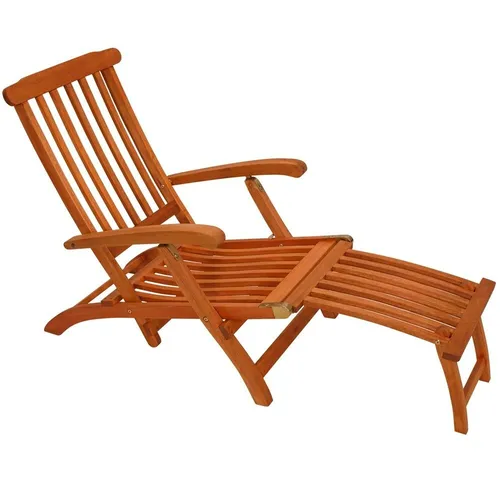 Produktbild Gartenliege aus Holz klappbar Deckchair Sonnenliege Relaxliege Gartenstuhl Möbel