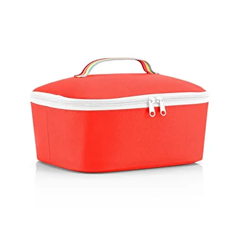 reisenthel coolerbag M pocket Kühltasche mit Obermaterial aus recycelten PET-Flaschen Ideal für das Mittagessen unterwegs, Couleur:pop strawberry
