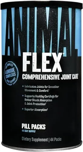 Universal Nutrition Animal Flex (44 Packungen) - Sportnahrung für vollständige Gelenkunterstützung, ideal für ernsthafte Gewichtheber - schützt und stärkt Ihre Gelenke für optimale Leistung im Training.