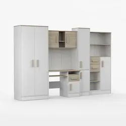 Kinderzimmer Wohnwand Markus 300 cm in Weiß/Sonoma von imoebel24