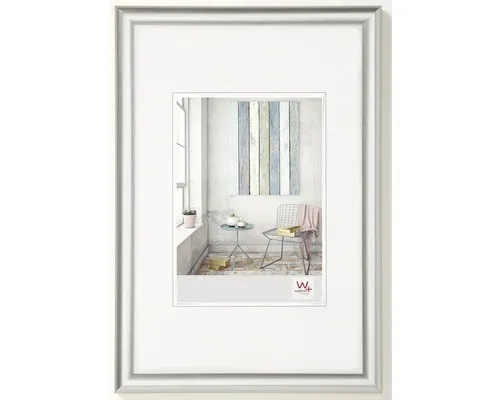 Bilderrahmen Kunststoff Trendstyle silber 70x100 cm - Moderner Bilderrahmen in Silber, ideal für Ihre Wohn- oder Büroräume. Verleiht Bildern einen eleganten Rahmen und passt perfekt zu jedem Einrichtungsstil.
