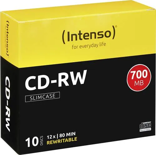 CD-RW 8010 INT-S - CD-RW 700MB/80min, 10er Slim Case
