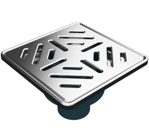 MERT Bodenablauf EDELSTAHL Duschrinne Senkrecht - 150x150mm, langlebig und ideal für moderne Badezimmer