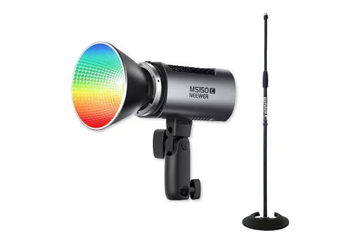 Neewer Videoleuchte Neewer Dauerlicht MS150C RGB Foto-Videolicht mit Stativ, Vorteils-Set mit Stativ