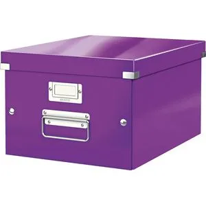Leitz Aufbewahrungsbox 6044-00-62 ClickundStore, 21L, mit Deckel, Pappe, violett, A4, 28 x 37 x 20cm