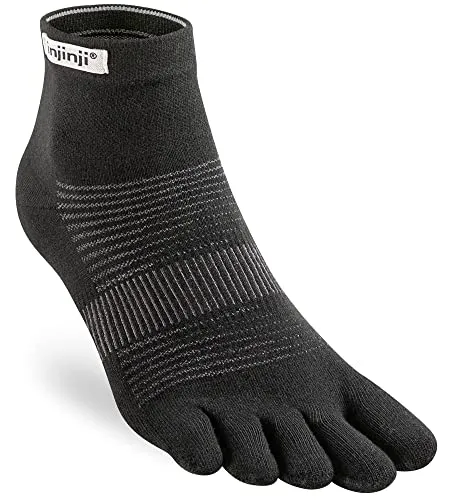 Injinji Unisex Run Original Weight Mini-Crew schwarz