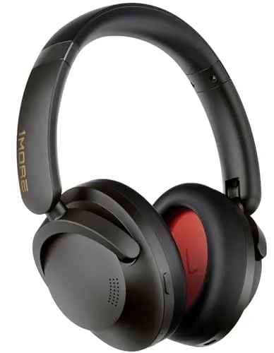 1MORE SonoFlow HQ51 Noise Cancelling Kopfhörer - Kopfhörer mit aktiver Geräuschunterdrückung und bis zu 100 Stunden Wiedergabe, ideal für ungestörtes Hören und klare Anrufe.