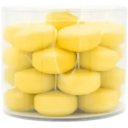 Produktbild Schwimmkerzen klein, Zitrone, 50/30 mm, WENZEL, Brenndauer ca. 4h, Box mit 28 Stück