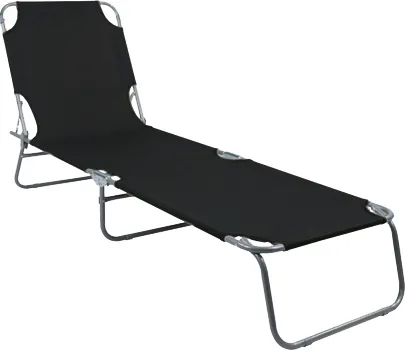 Linder Exclusiv Klappbarer Gartenliegestuhl Gm4001s Schwarz von Linder Exclusiv